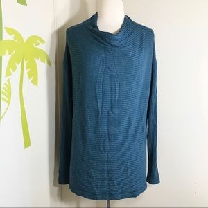 Lucky Brand Blue Teal Sweater Top Size Small